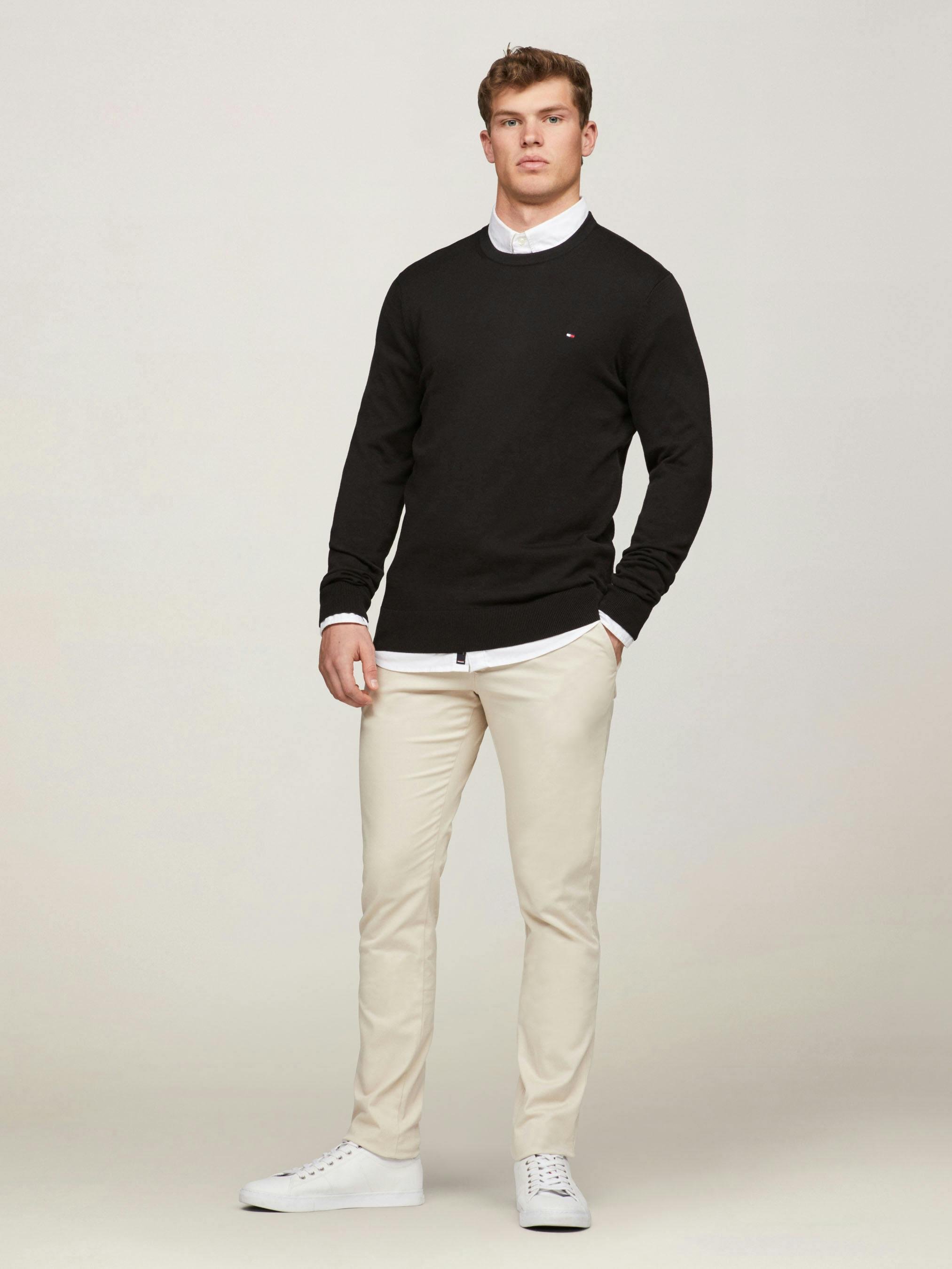 Tommy Hilfiger Tommy Hilfiger Erkek Cepli Uzun Boy Düğmeli Günlük Kullanım Bej Pantolon MW0MW26619-ACI
