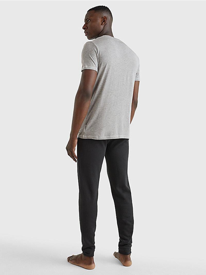 Tommy Hilfiger Tommy Hilfiger Erkek Dokuma Kumaş Kısa Kol Düz Model P4A T-Shirt UM0UM02348-P4A