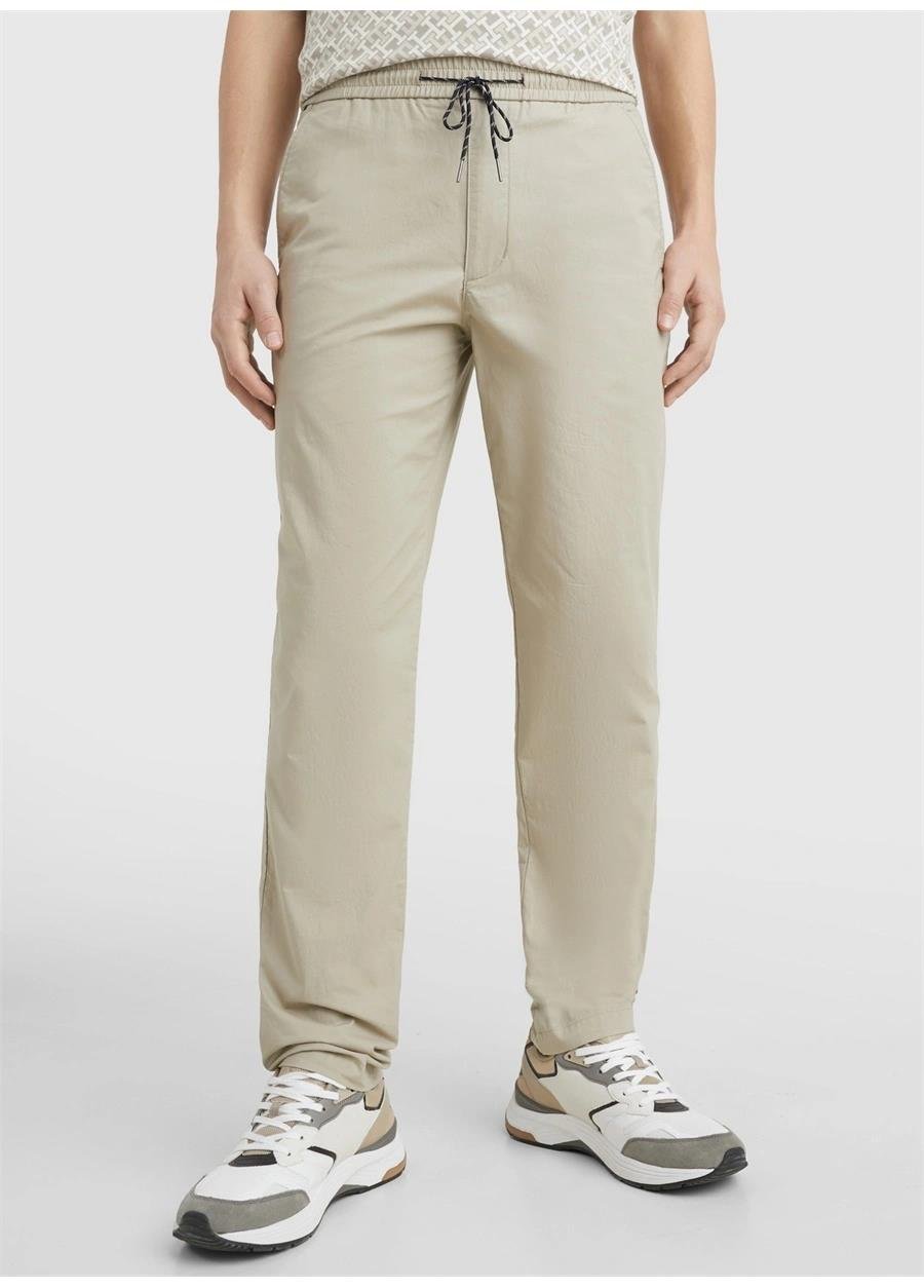 Tommy Hilfiger Tommy Hilfiger Erkek Dokuma Geniş Kalıp Günlük Taş Pantolon MW0MW31150-AEP