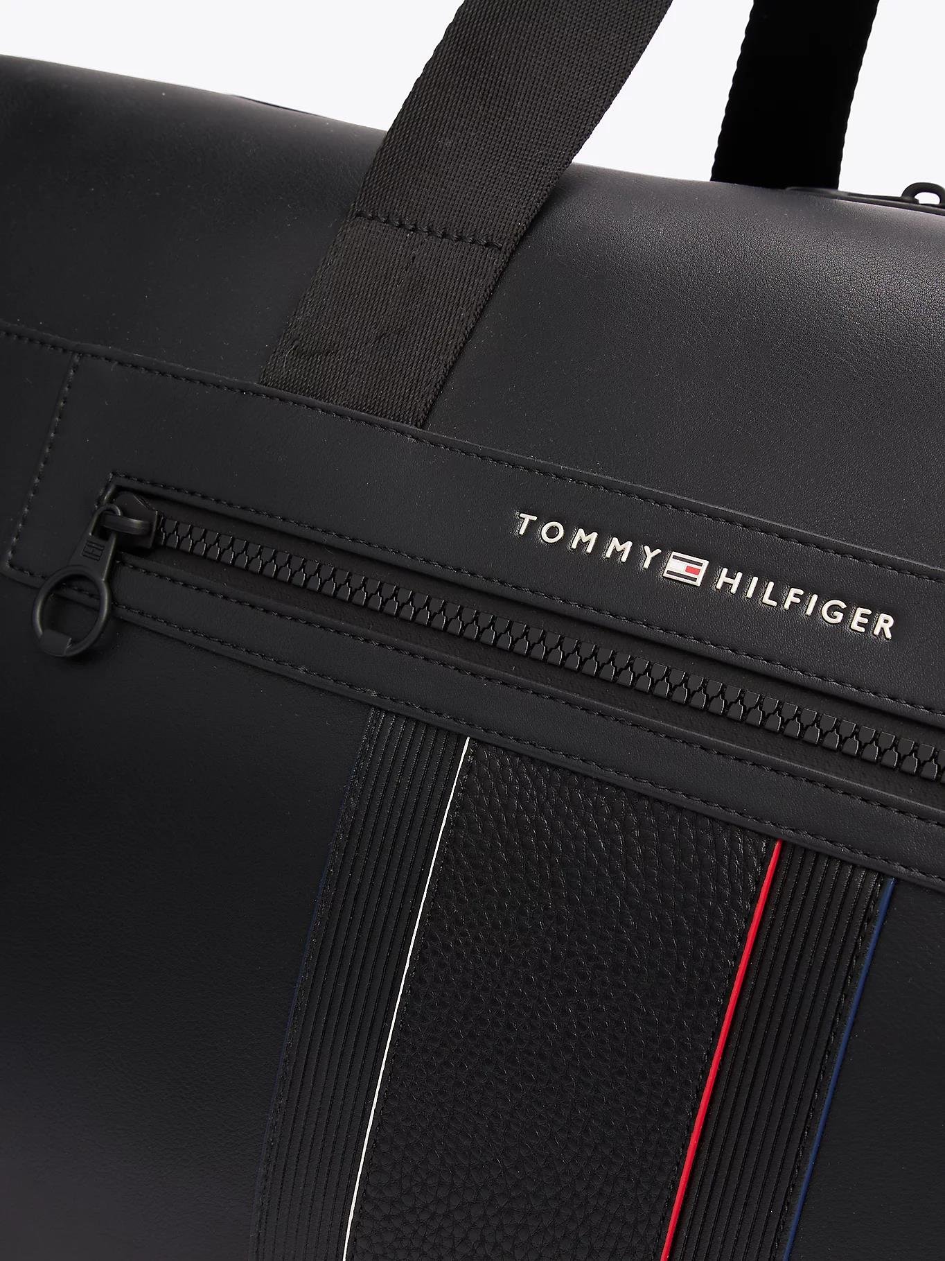 TOMMY HILFIGER Tommy Hilfiger Erkek Fermuarlı Ön Cep Tutma Yerleri Çıkarılabilir Siyah Valiz AM0AM13079-BDS