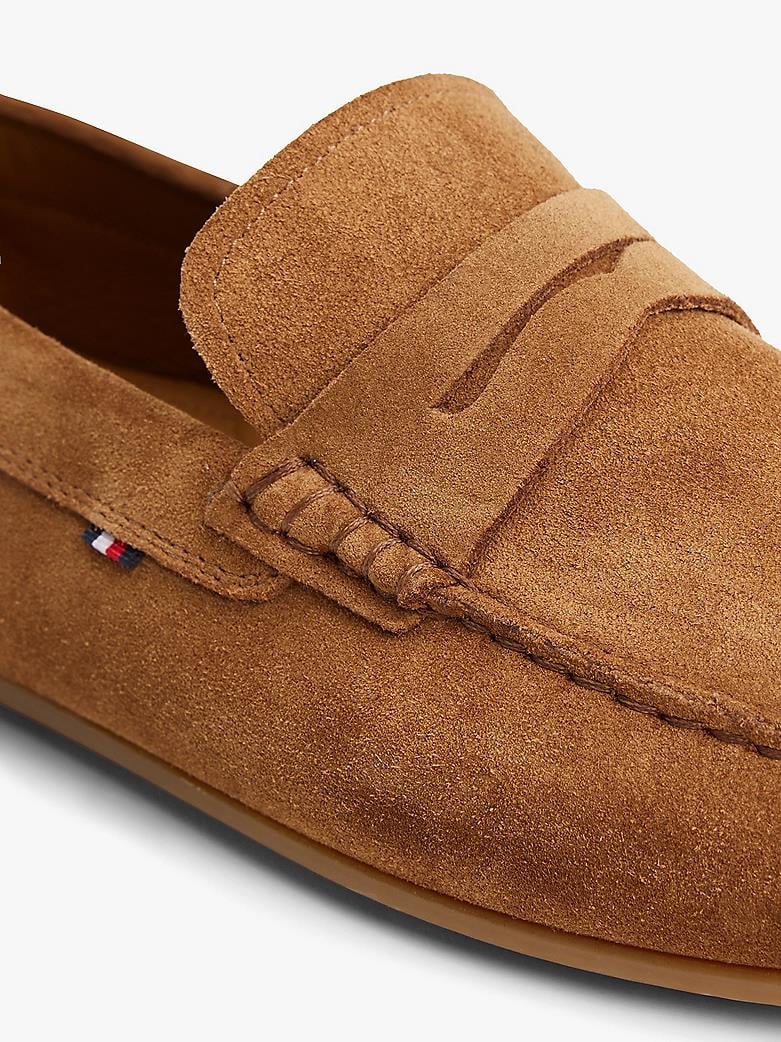 TOMMY HILFIGER Tommy Hilfiger Erkek Hakiki Deri Topukta Tommy Hilfiger Bayrağı İşlemesi Kahverengi Ayakkabı FM0FM04998-GVQ
