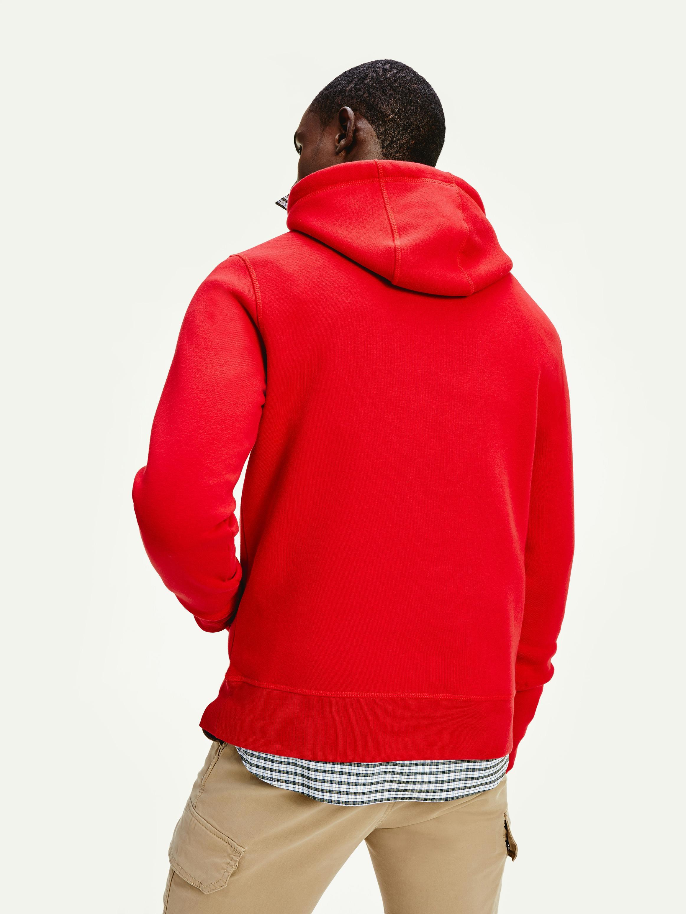 Tommy Hilfiger Tommy Hilfiger Erkek Logolu Kapüşonlu Uzun Kollu Günlük Kullanım XLG Sweatshirt MW0MW11599-XLG