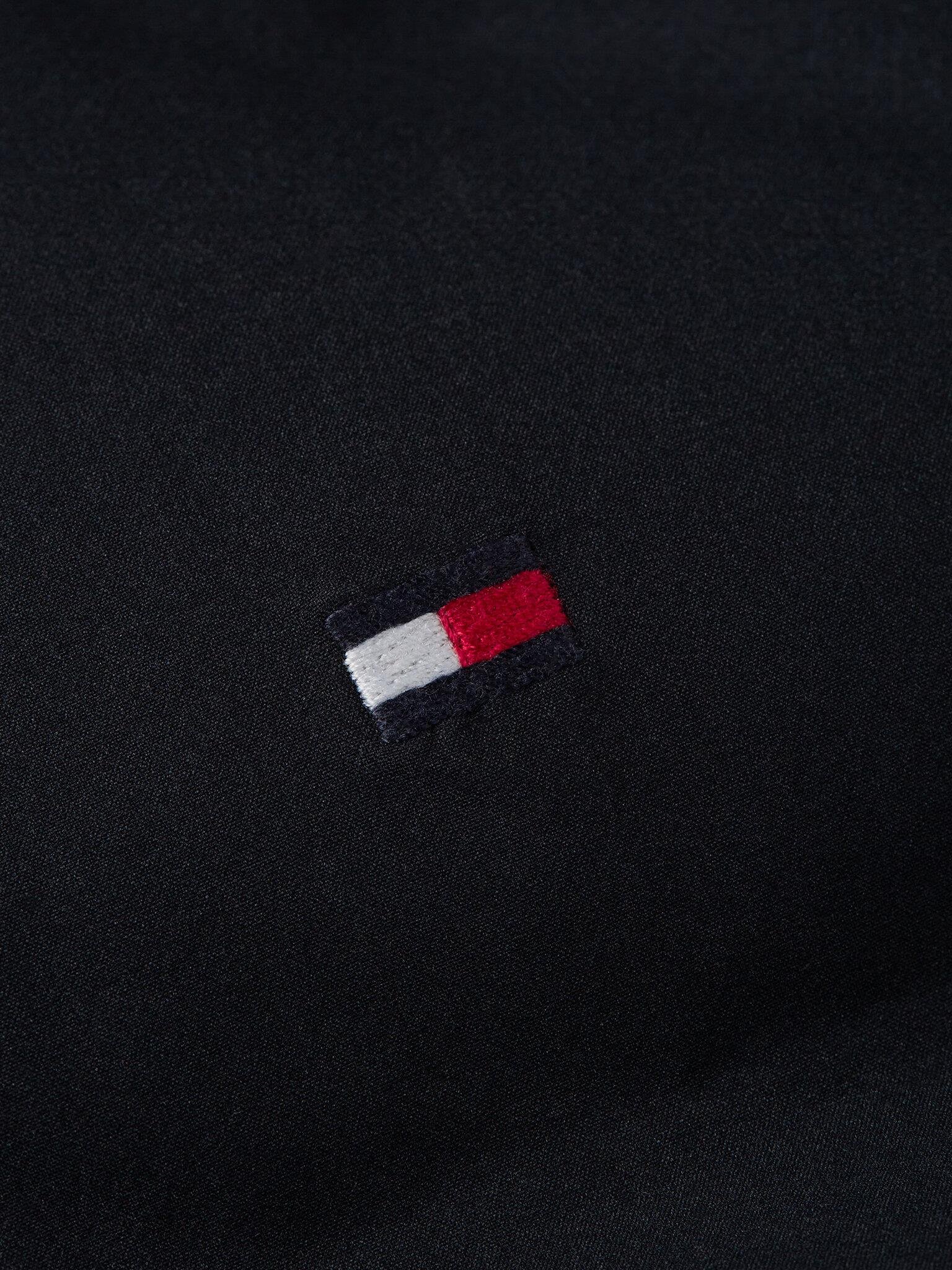 Tommy Hilfiger Tommy Hilfiger Erkek Logolu Kapüşonlu Uzun Kollu Günlük Kullanım Lacivert Mont MW0MW33958-DW5