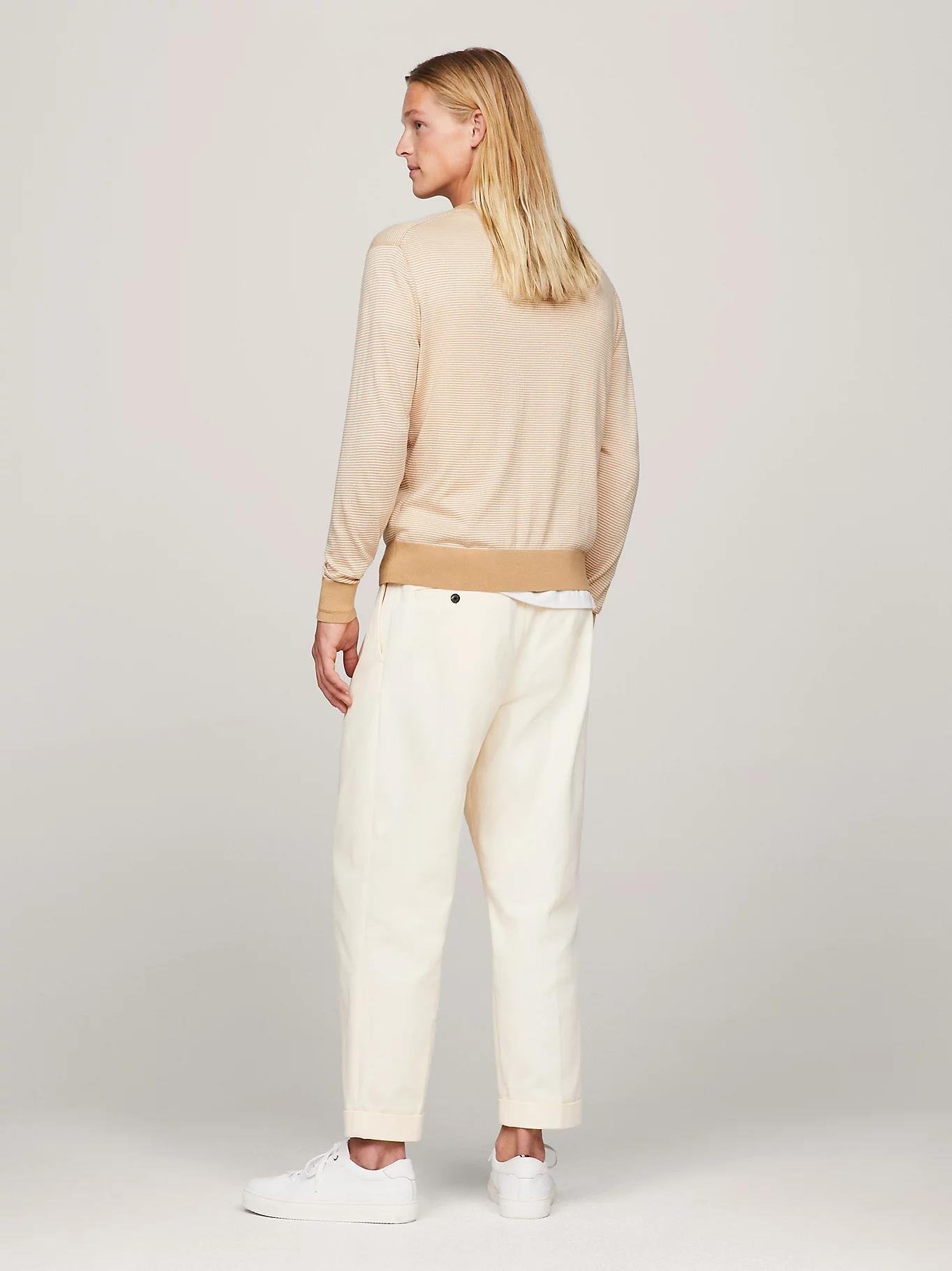 Tommy Hilfiger Tommy Hilfiger Erkek Marka Logo Detaylı Regular Fit Uzun Kollu Haki Kazak MW0MW33524-0I1