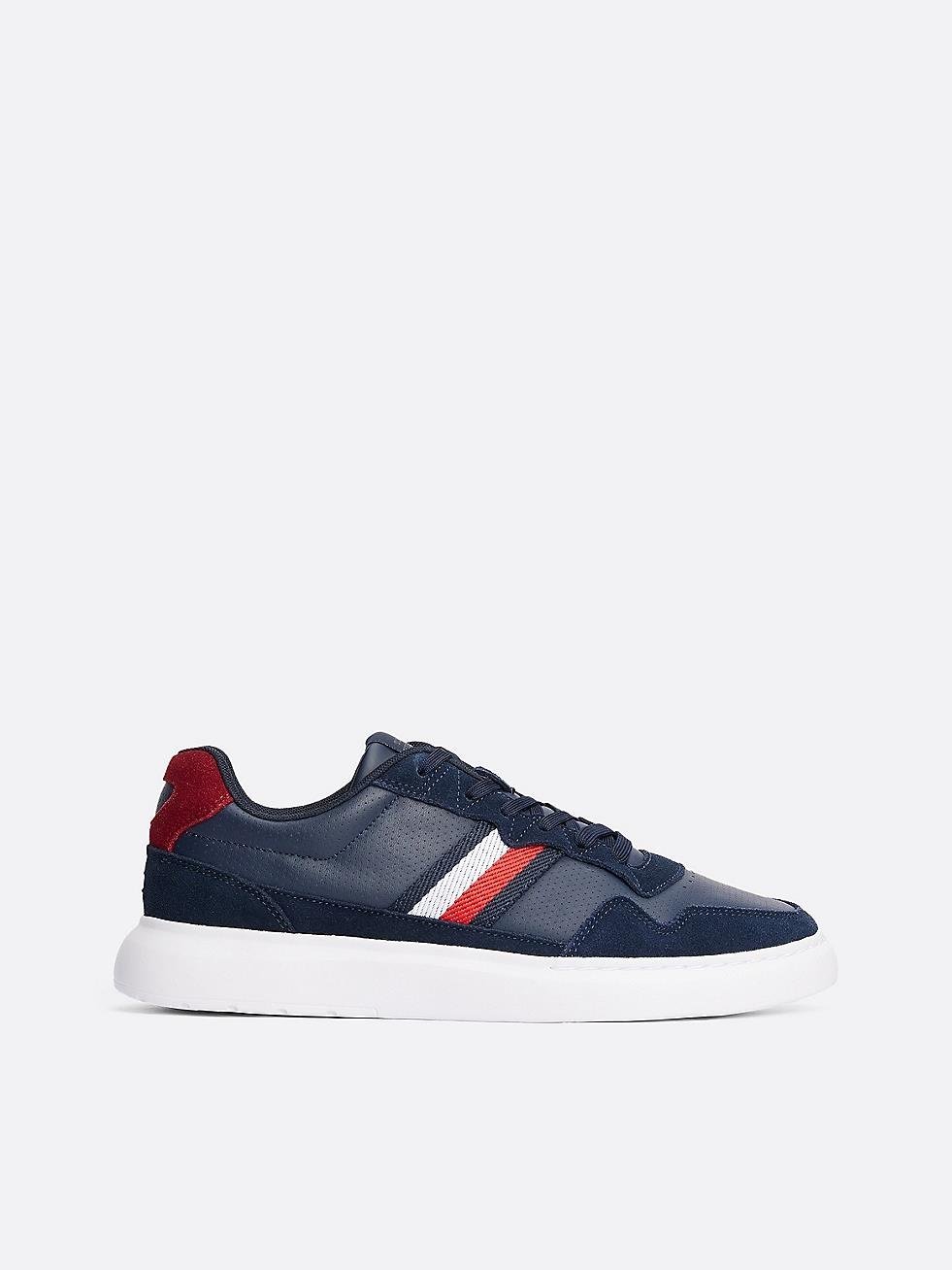 TOMMY HILFIGER Tommy Hilfiger Erkek Marka Logolu Bağcıklı Kaydırmaz Tabanlı Günlük Lacivert1 Ayakkabı FM0FM04889-C1G