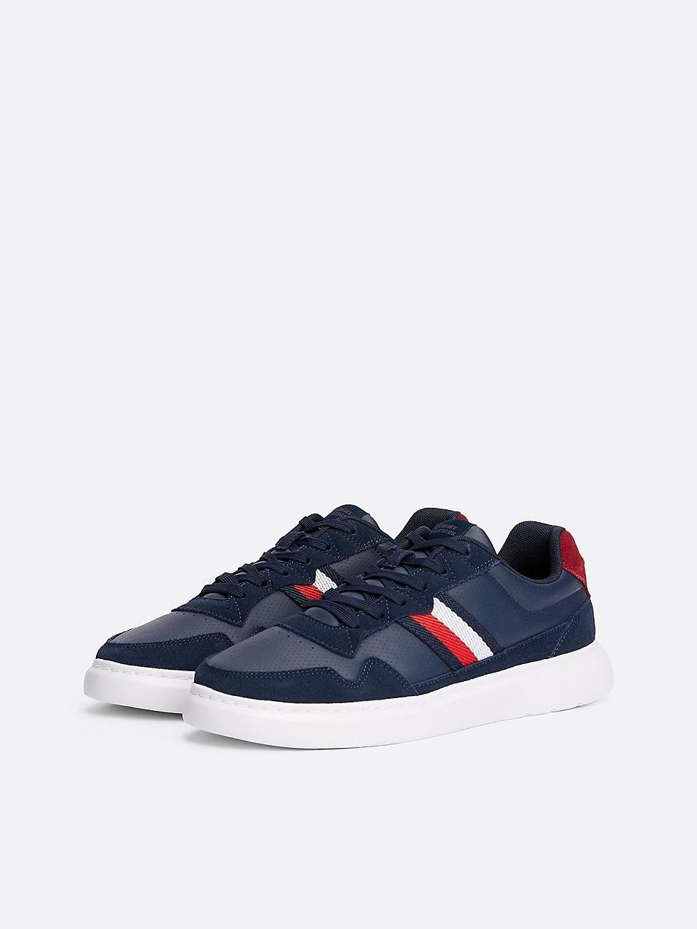 TOMMY HILFIGER Tommy Hilfiger Erkek Marka Logolu Bağcıklı Kaydırmaz Tabanlı Günlük Lacivert1 Ayakkabı FM0FM04889-C1G