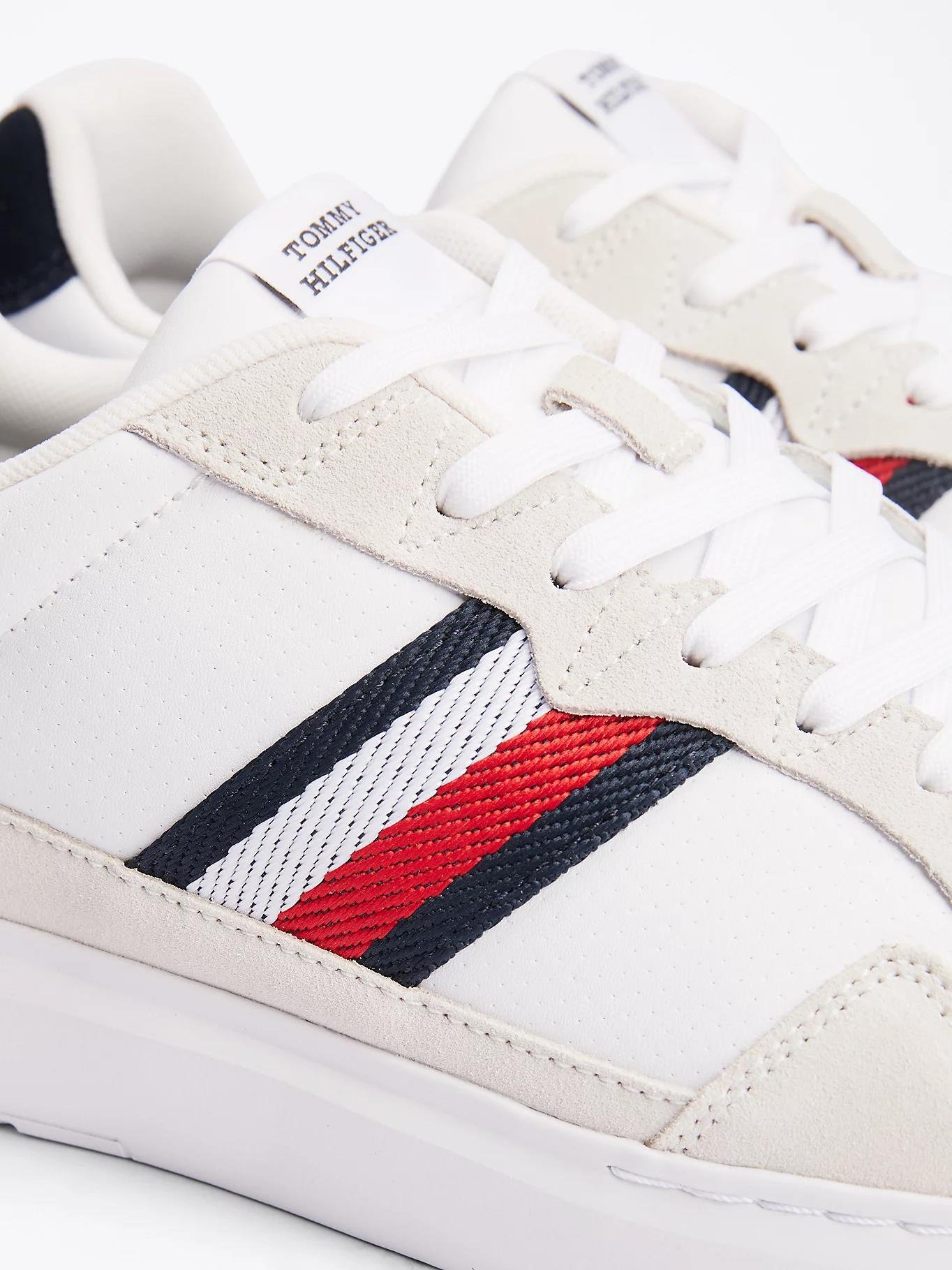 TOMMY HILFIGER Tommy Hilfiger Erkek Marka Logolu Bağcıklı Kaydırmaz Tabanlı Günlük Mavi Ayakkabı FM0FM04889-0K6