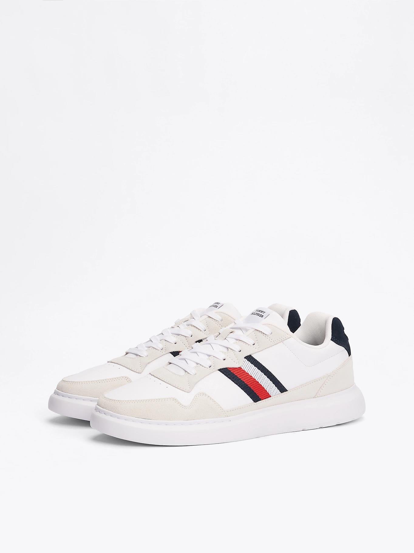 TOMMY HILFIGER Tommy Hilfiger Erkek Marka Logolu Bağcıklı Kaydırmaz Tabanlı Günlük Mavi Ayakkabı FM0FM04889-0K6