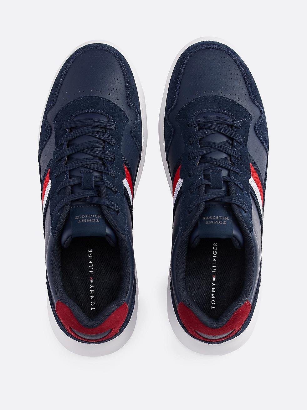 TOMMY HILFIGER Tommy Hilfiger Erkek Marka Logolu Bağcıklı Kaydırmaz Tabanlı Günlük Lacivert1 Ayakkabı FM0FM04889-C1G