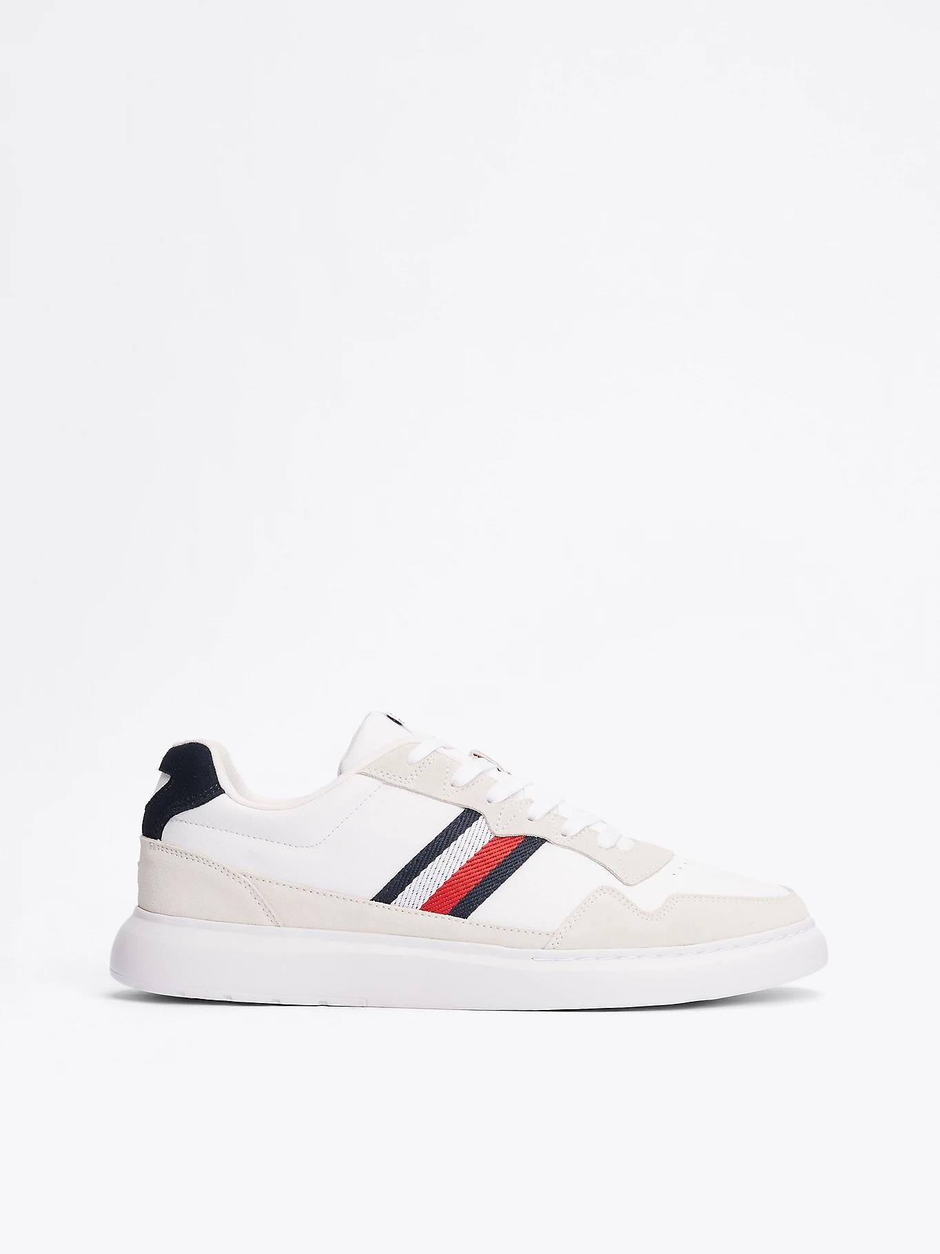 TOMMY HILFIGER Tommy Hilfiger Erkek Marka Logolu Bağcıklı Kaydırmaz Tabanlı Günlük Mavi Ayakkabı FM0FM04889-0K6