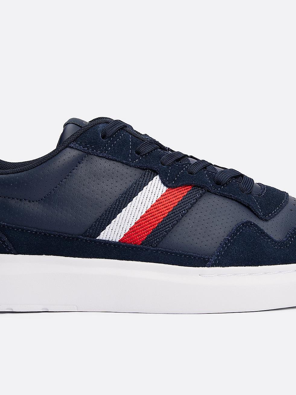 TOMMY HILFIGER Tommy Hilfiger Erkek Marka Logolu Bağcıklı Kaydırmaz Tabanlı Günlük Lacivert1 Ayakkabı FM0FM04889-C1G