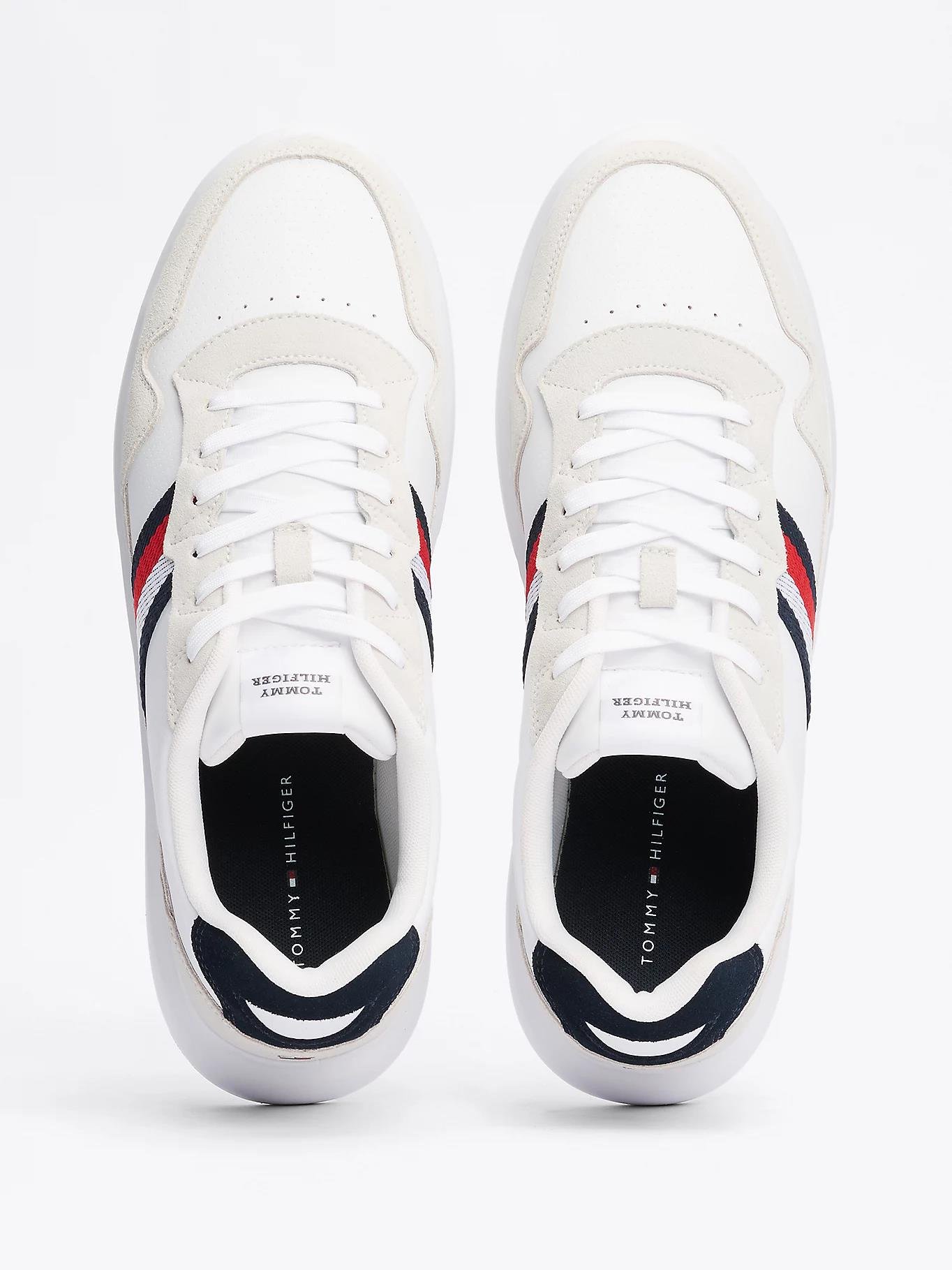 TOMMY HILFIGER Tommy Hilfiger Erkek Marka Logolu Bağcıklı Kaydırmaz Tabanlı Günlük Mavi Ayakkabı FM0FM04889-0K6