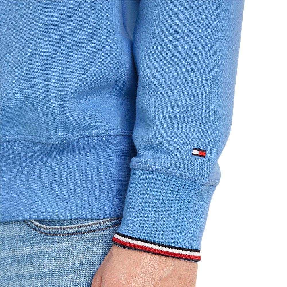 Tommy Hilfiger Tommy Hilfiger Erkek Marka Logolu Uzun Kollu Rahat Mavi Sweatshirt MW0MW33639-C30