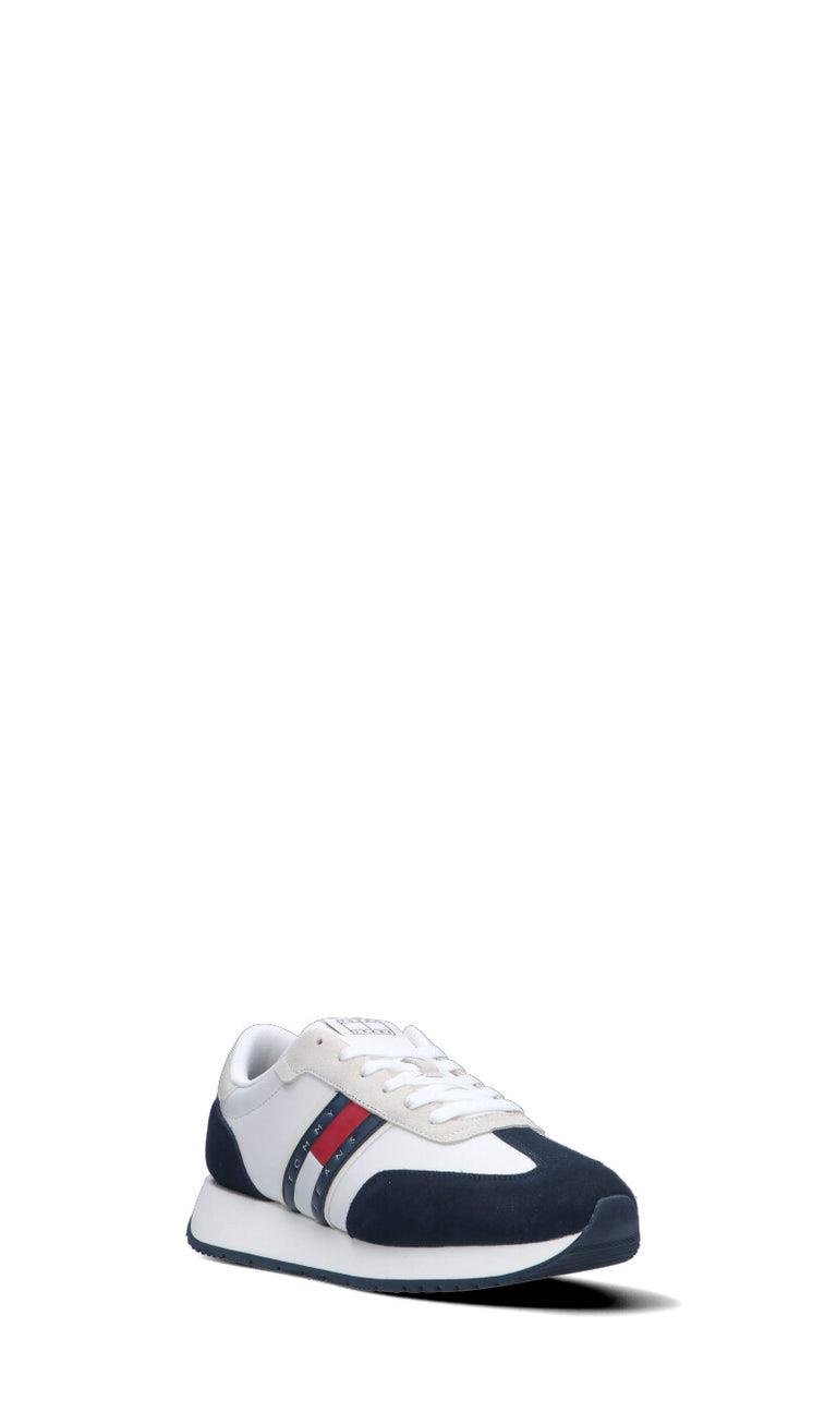 TOMMY HILFIGER Tommy Hilfiger Erkek Rahat Taban File Detaylı Nefes Alabilir Beyaz-Lacivert Ayakkabı EM0EM01502-0G1