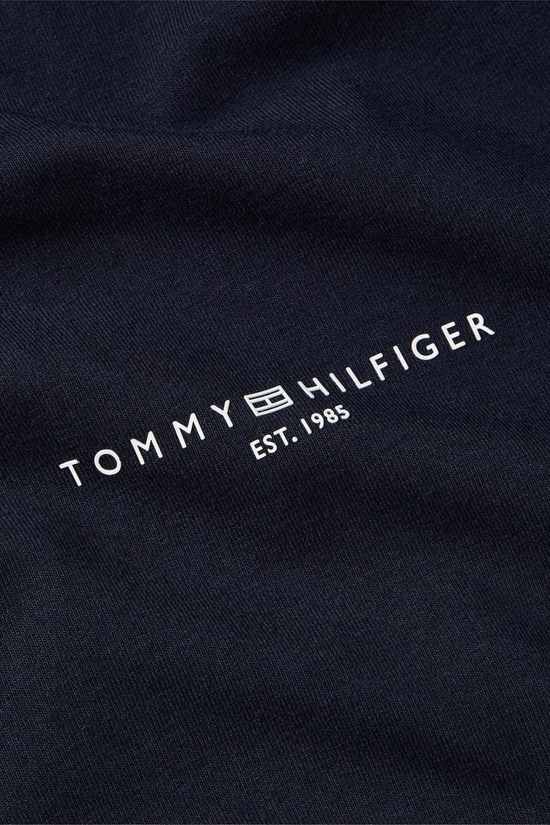 Tommy Hilfiger Tommy Hilfiger Kadın Pamuklu Yuvarlak Yaka Marka Logolu Mavi T-Shirt WW0WW37877-02G