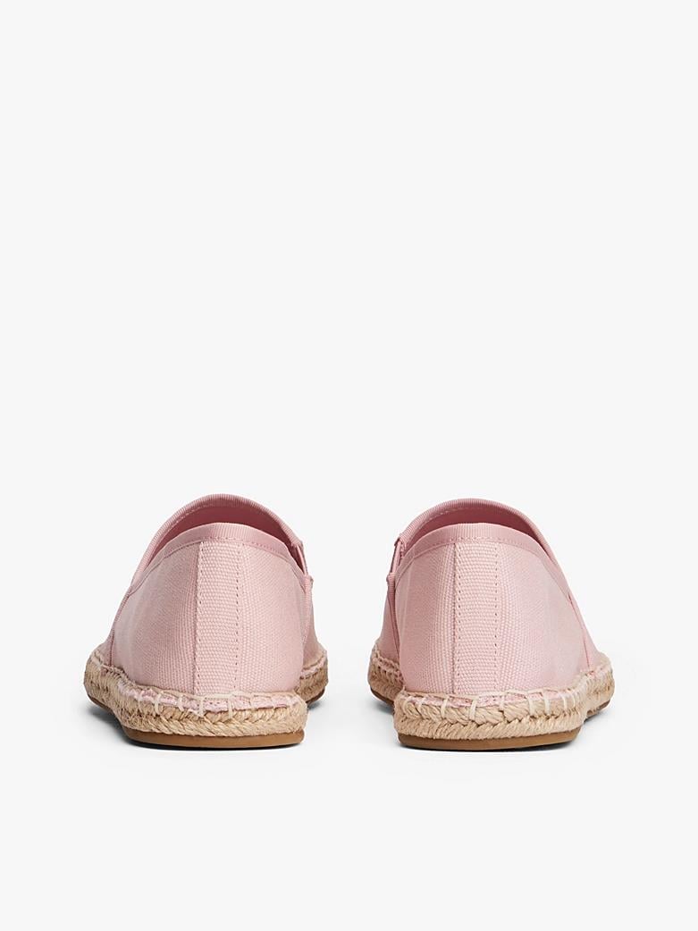 TOMMY HILFIGER Tommy Hilfiger Kadın Yuvarlak Uç Kısımlı Dokuma Rahat Taban Pembe Ayakkabı FW0FW08541-TQN