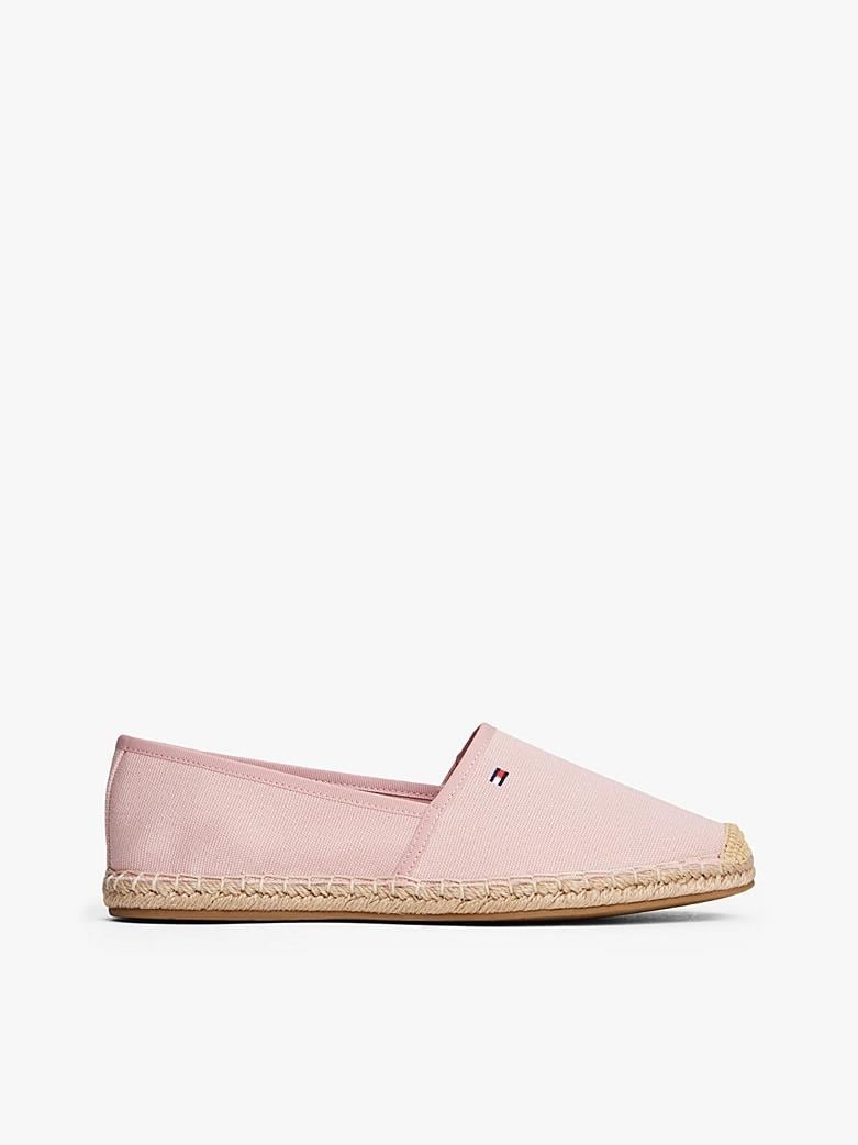 TOMMY HILFIGER Tommy Hilfiger Kadın Yuvarlak Uç Kısımlı Dokuma Rahat Taban Pembe Ayakkabı FW0FW08541-TQN