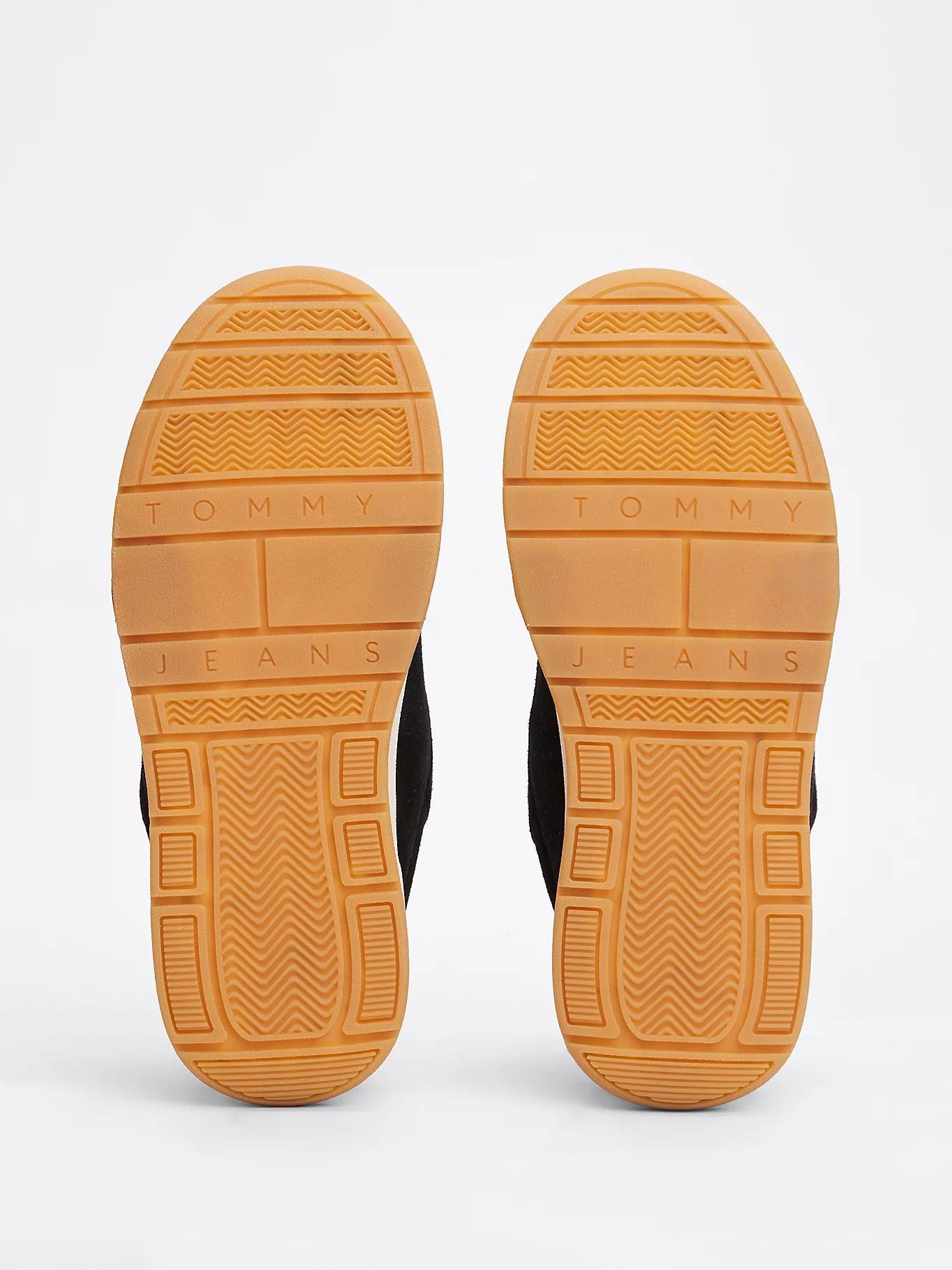 TOMMY HILFIGER Tommy Hilfiger Kadın Yüksek Rahat Taban Süet Siyah Sneaker EN0EN02677-BDS