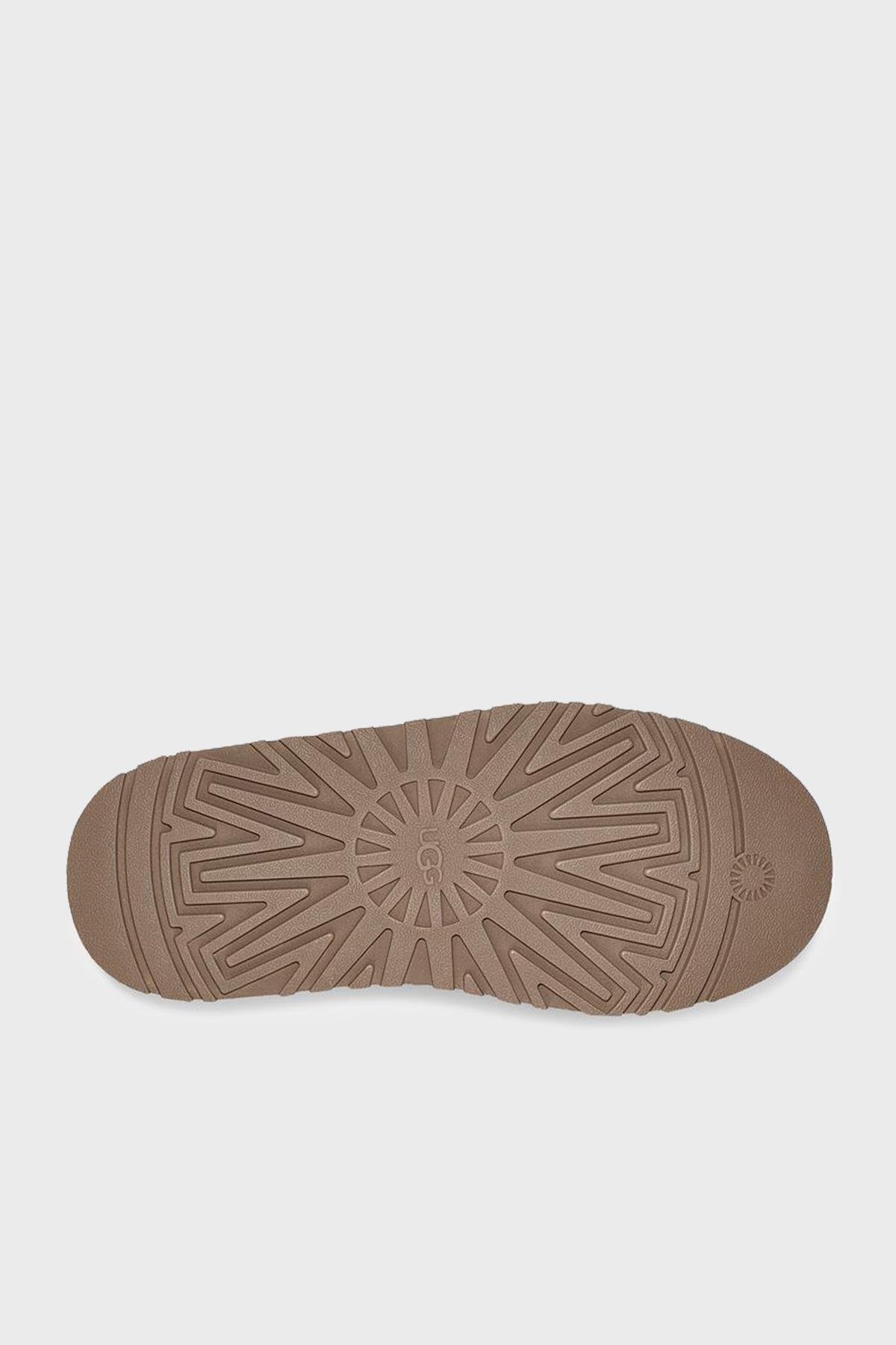 UGG UGG Kadın Deri Logolu Düz Tabanlı Günlük Kullanım Taba Bot & Bootie 1122553-TABA