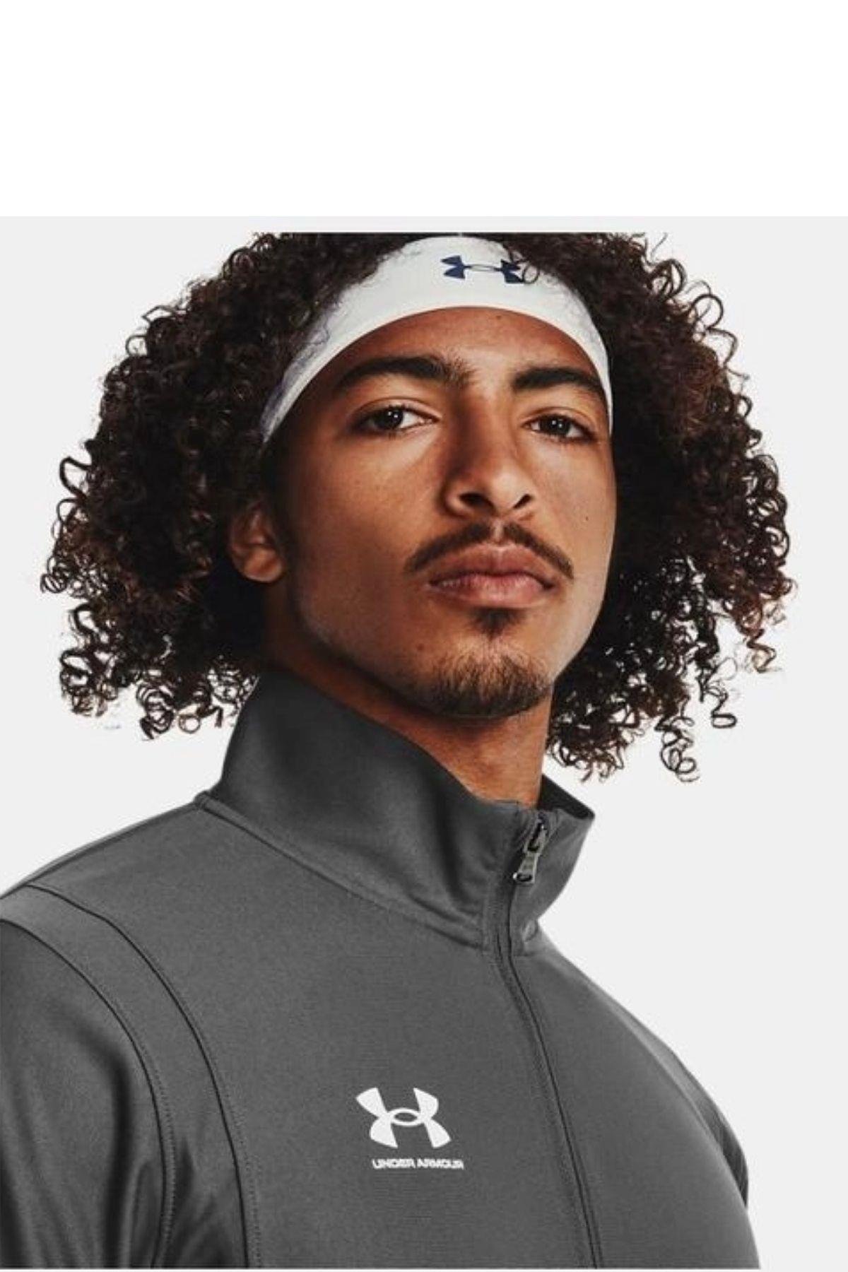 Under Armour Under Armour Erkek Dik Yaka Yalıtımlı Marka Logolu Fermuarlı Beyaz Eşofman Takımı 1379592-025