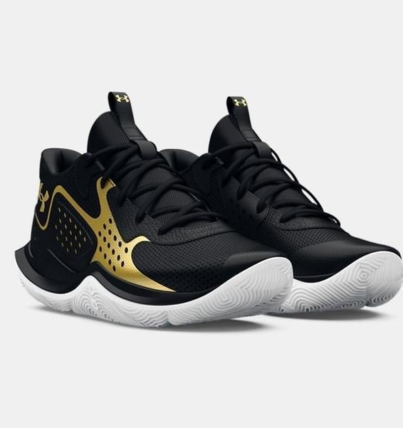 Under Armour Under Armour Erkek Logo Detaylı Hafif Esneyebilen Bağcıklı Siyah1 Basketbol Ayakkabısı 3026634-001