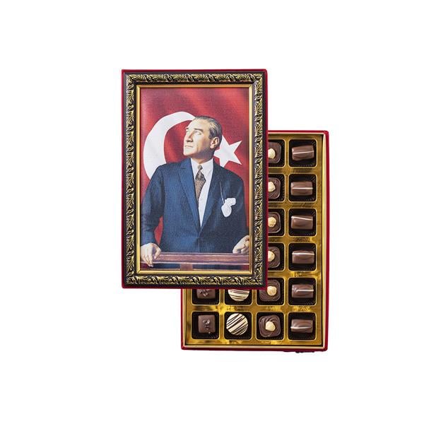 Şekerci Cafer ErolEl Yapımı Spesiyal Çikolata - Çerçeveli Kutu Mustafa Kemal Atatürk