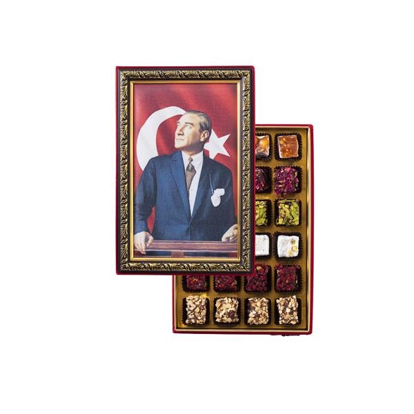 Şekerci Cafer ErolEl Yapımı Spesiyal Lokum - Çerçeveli Kutu Mustafa Kemal Atatürk