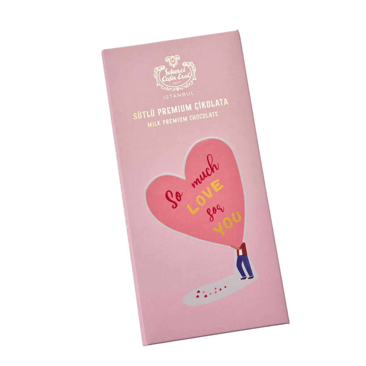 Şekerci Cafer ErolSevgililer Günü Özel Tablet Çikolata - Premium 100 gr No:2