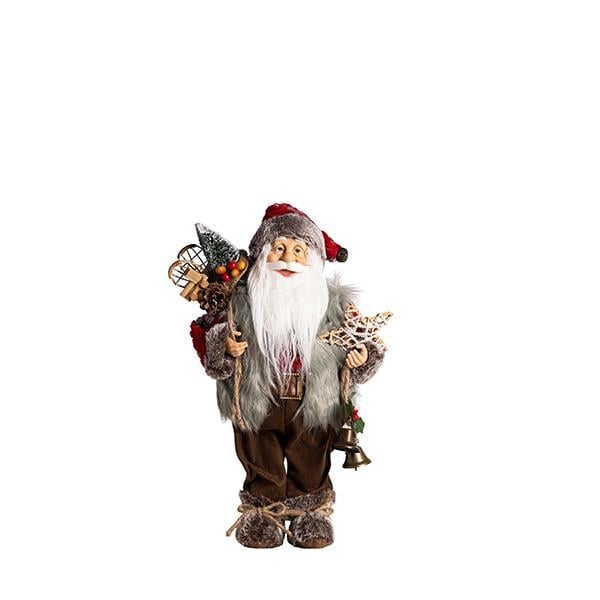Şekerci Cafer ErolYılbaşı Aksesuarı - Elinde Yıldız Olan Noel Baba Oyuncak  - 40 cm 880029