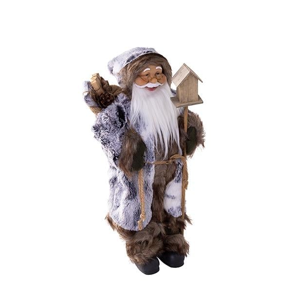 Şekerci Cafer ErolYılbaşı Aksesuarı Kuş Evi Tutan Noel Baba 45 cm 731453 