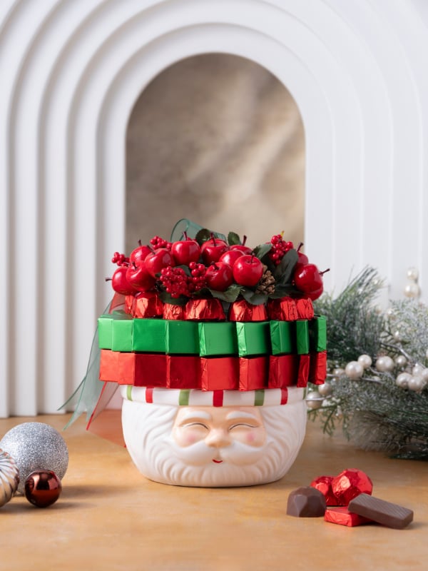 Şekerci Cafer ErolYılbaşı Özel Noel Baba Figürlü Kase Sütlü Çikolata