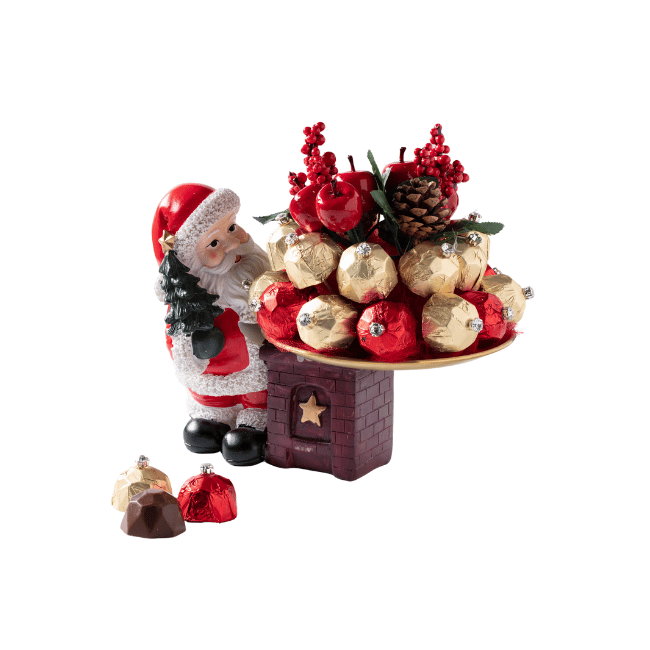Şekerci Cafer ErolYılbaşı Özel Tabak Tutan Noel Baba