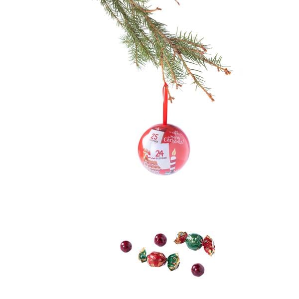 Şekerci Cafer ErolYılbaşı Süsleme Topu - Kırmızı Merry Christmas 3 Adet