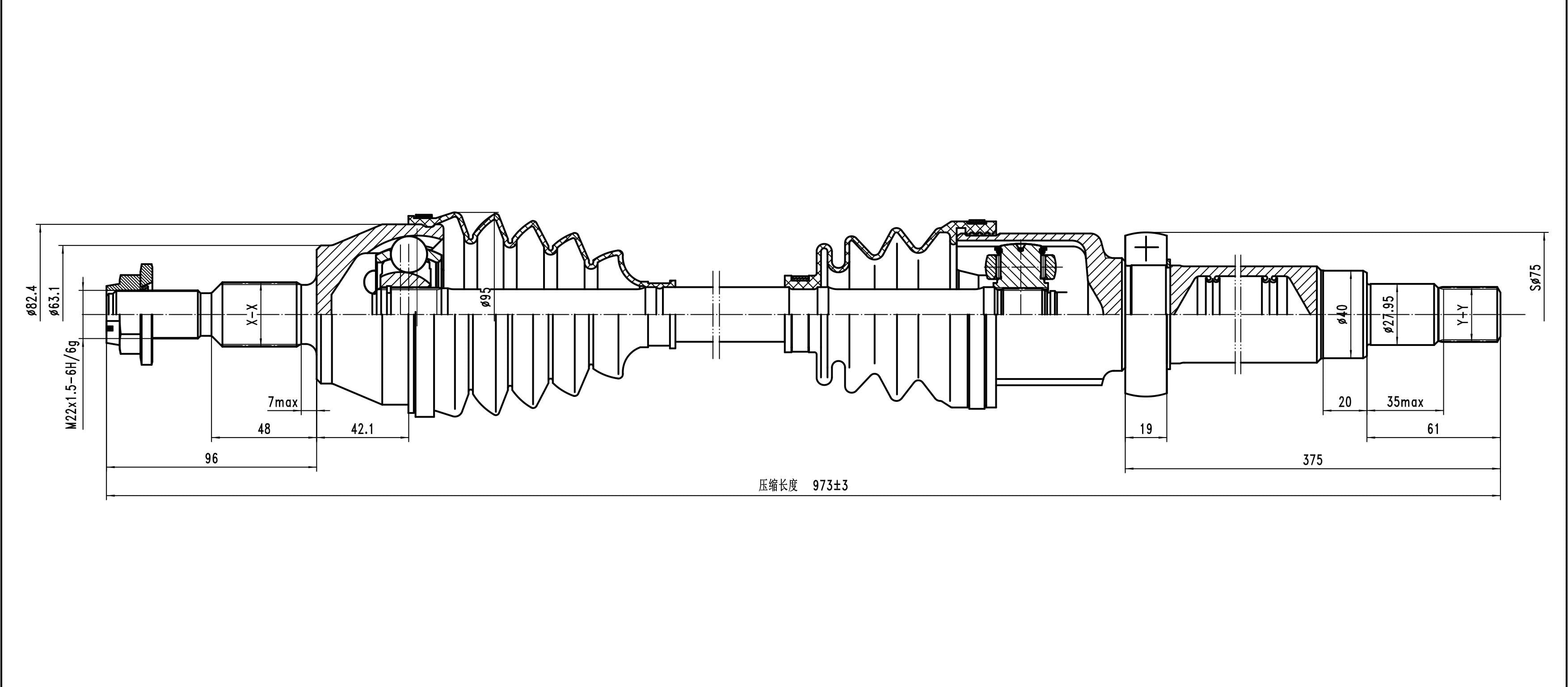AKS SAĞ Focus III 1.0 12v EcoBoost 2012- MT A:27 C:973 B:23