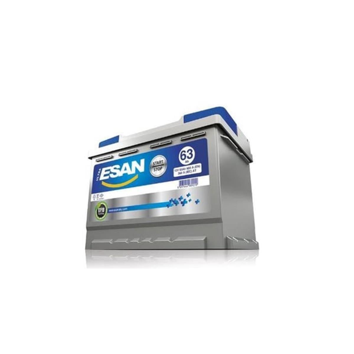 AKU 12 VOLT 63 AMPER  EFB START STOP175×242x190