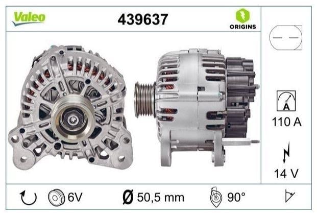 ALTERNATÖR GOLF V JETTA III 1.4 TSI