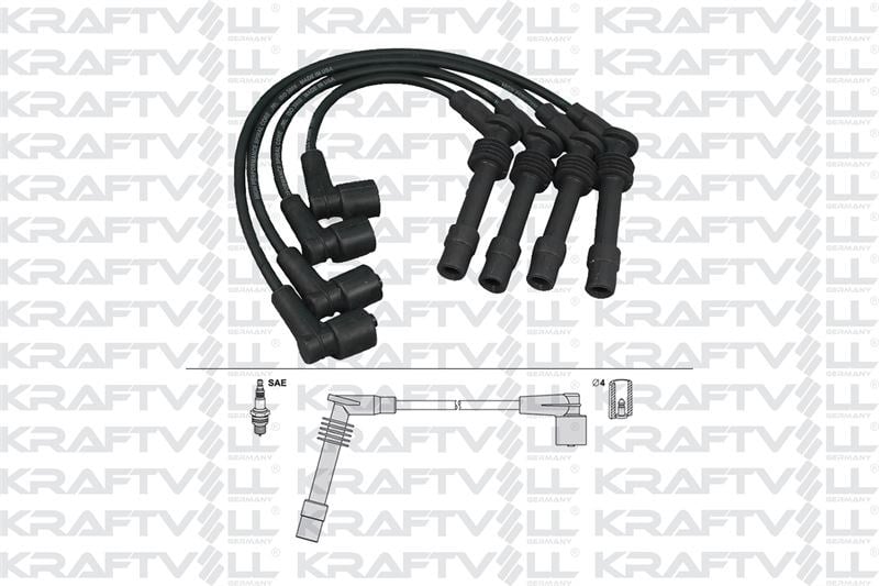 BUJI KABLOSU ASTRA F-COMBO-VECTRA A-VECTRA B 1,4/1,6 8V 92>01 (SILIKON KABLO)
