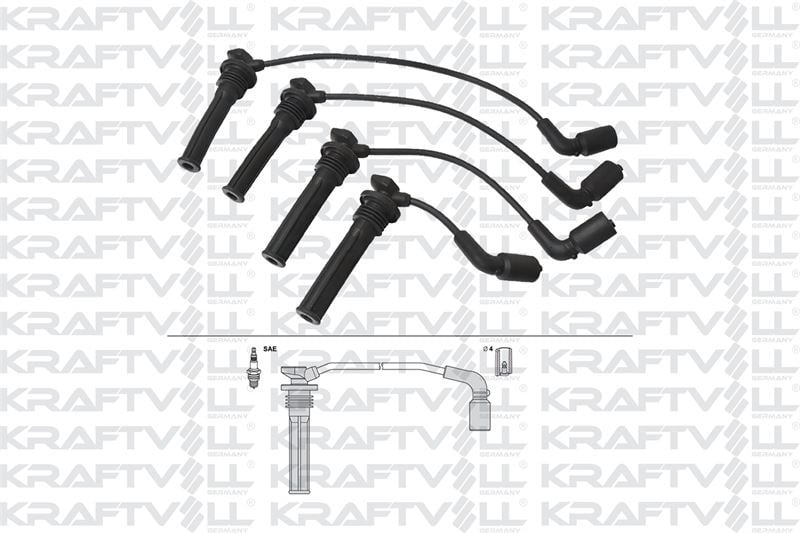 BUJI KABLOSU AVEO I 1,2 16V 08> AVEO 1,5 16V 05> (SILIKON KABLO)