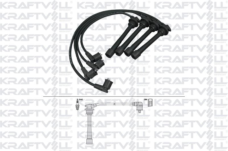 BUJI KABLOSU HYUNDAI ELANTRA 1.6I - 1.8I -2.0I 16V 95-00 (SILIKON KABLO)