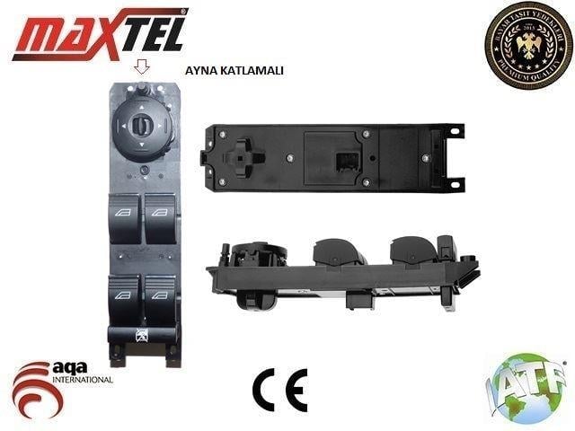 CAM KALDIRMA ANAHTARI FOCUS-C-MAX SOL ÖN DÖRTLÜ 08-13 -3 PIN-KROM-KATLANIR AYNA AM5T14A132CA