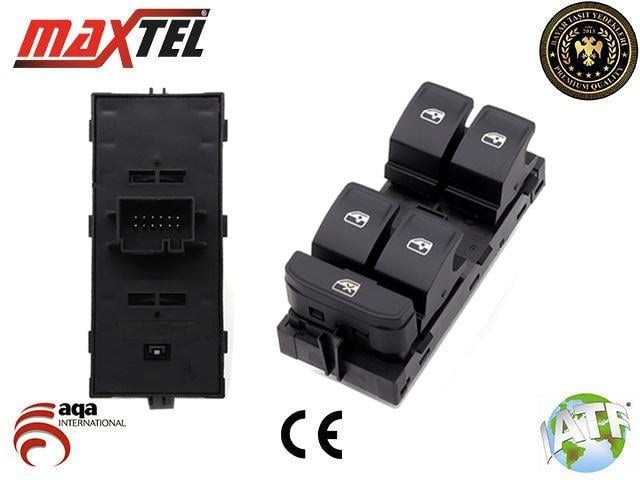 CAM KALDIRMA ANAHTARI SKODA FABIA III (14-) SKODA RAPID (14-) 12 PIN YEŞİL IŞIK 6V1959857