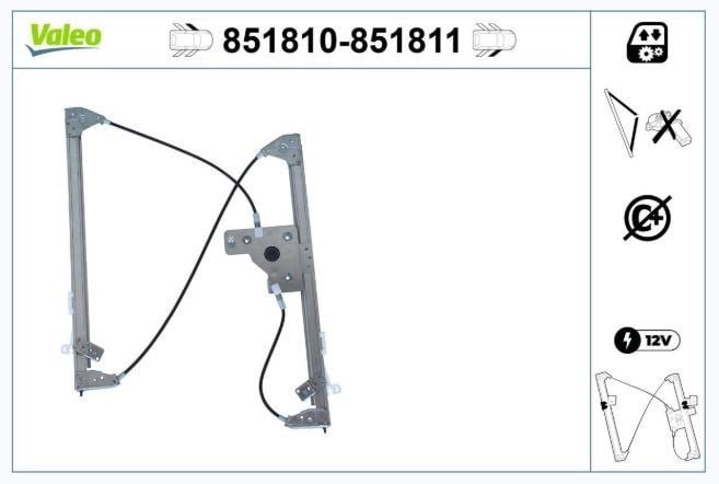 CAM MEKANİZMASI ÖN SOL CITROEN C4 GRAND PİCASSOII