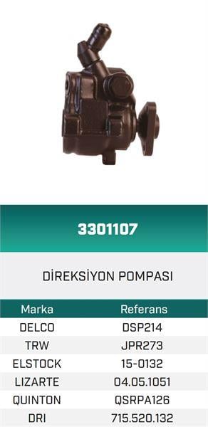 DİREKSİYON POMPASI HİDROLİK FORD FIESTA III 1.3 1989-1992 HATTAT/HEMA