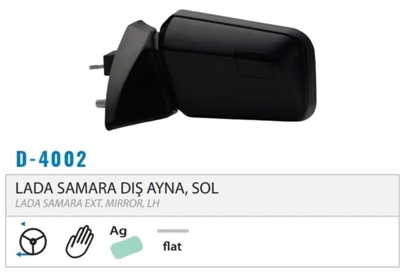 DIŞ DİKİZ AYNASI MEKANİK SOL LADA SAMARA M004.4002