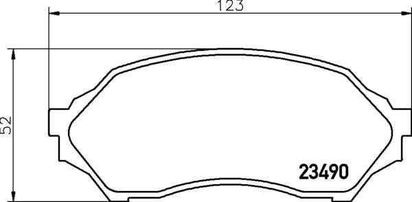 DISK BALATA MAZDA-323 ON 08/98 GDB3193