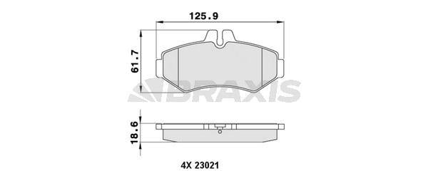 FREN BALATASI ARKA G-CLASS W463 98> SPRINTER 99>06 , LT35 96>