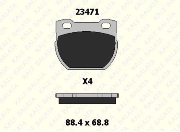 FREN BALATASI ARKA LAND ROVER DEFENDER 110-2.5 90 TDİ 23471 150 04 ANS KD13