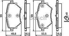 FREN BALATASI ARKA PEUGEOT 308 13> CITROEN C4 PICASSO 13> GDB2036