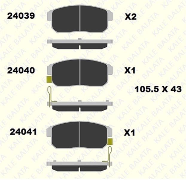FREN BALATASI ARKA SUZUKI IGNIS 24040 144 05 ANS KD13 2404014405ANSKD13