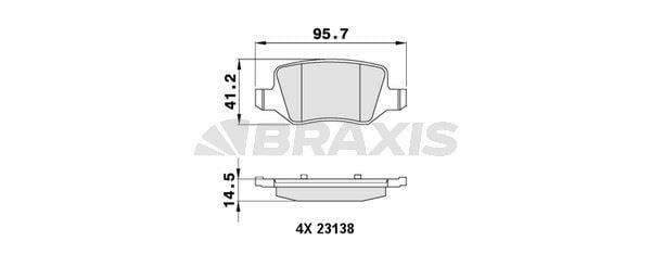FREN BALATASI ARKA W168 97>04 W169 04>12 W245 08>11 VANEO 414 02>05